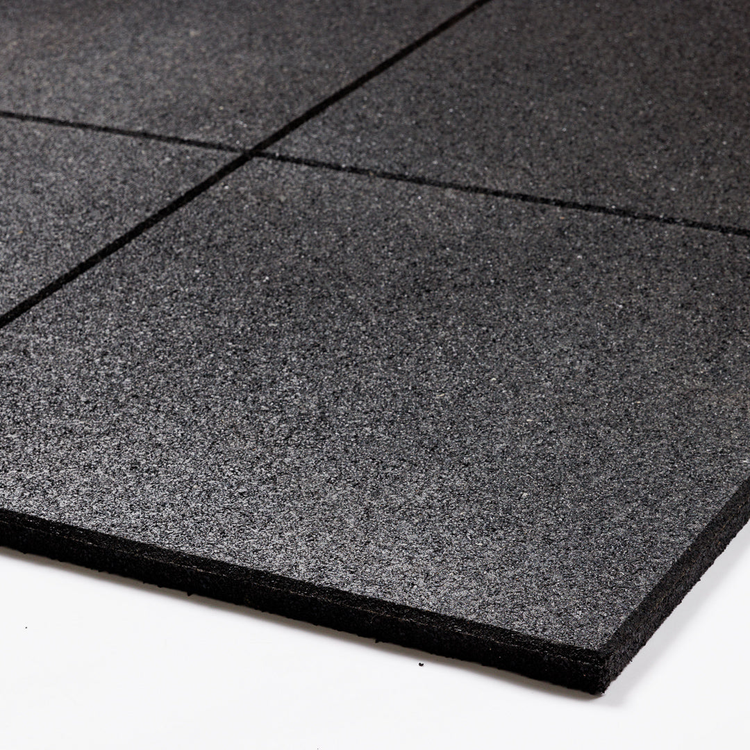 Rubber tiles for gyms ( black )