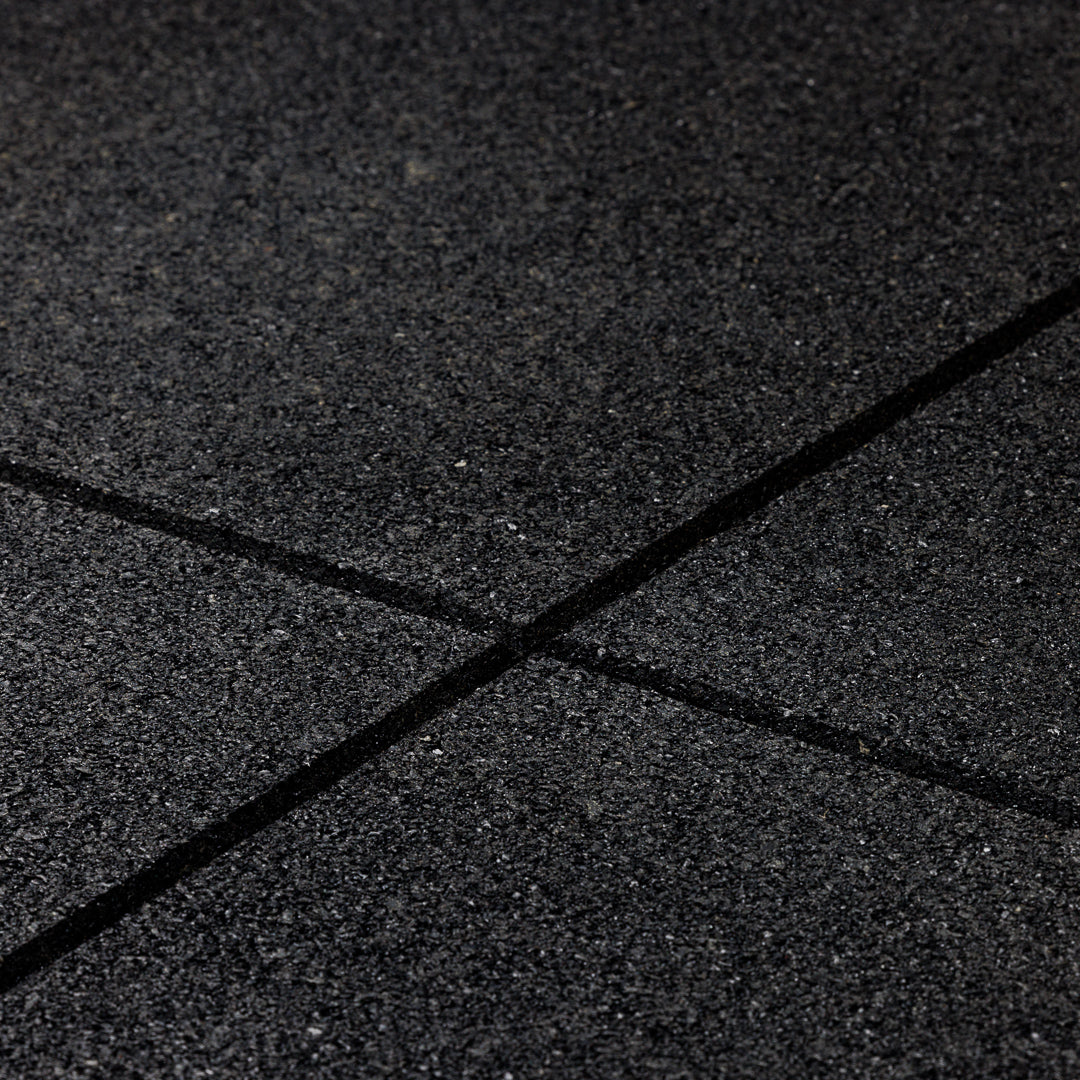 Rubber tiles for gyms ( black )